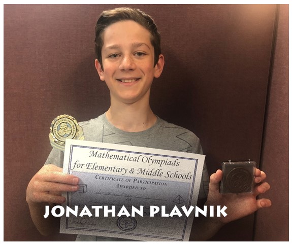 6th grade ICA student: Jonathan Plavnik