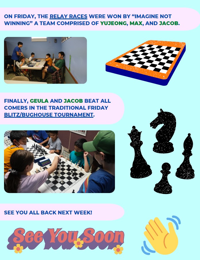 2022 SCHOLASTIC SUMMER CHESS CAMP Teaneck Week 5